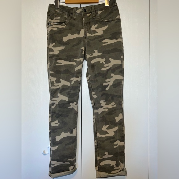 Silver Beau High Rise Slim Camo Pants - Picture 1 of 10